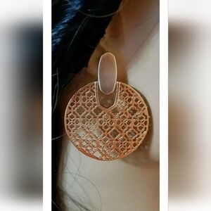 Kendra Scott 14K Rose Gold Plated Filligree Didi Earrings. Brand New! MSRP $85